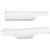 Acerbis Yamaha YZ 250 2005-2007 Lower Fork Covers - White Image 1