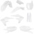 Acerbis Yamaha YZ 250 FX 2020-2021 Full Replacement Body Kit - White - Yamaha Left / Right / Front / Rear Image 1