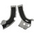 Acerbis Yamaha YZ 450 F 2016-2017 X-Grip Frame Guards - Silver/Black - YZF Image 1