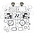 Wiseco HarleyDavidson Dyna Convertible FXDSCONV 19992000 Piston Rebuild Kit with Gasket 10.51 3.875" 1546cc Image 1