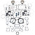 Wiseco HarleyDavidson Dyna Convertible FXDSCONV 19992000 Piston Rebuild Kit with Gasket 10.51 3.875" 1562cc Image 1