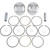 Wiseco HarleyDavidson Electra Glide Standard FLHT 1983 Piston Kit  .040  High Compression Image 1