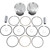 Wiseco HarleyDavidson Fat Bob FXEF 1985 Piston Kit 3.538" Image 1