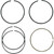 Wiseco HarleyDavidson Low Glide Custom FXRC 1985 Ring Set 3.498" X Series 0.060" Image 1