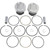 Wiseco HarleyDavidson Road King Classic EFI FLHRC 1998 Piston Kit 3.518" 1353cc 0.020" 10.51 Image 1