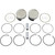 Wiseco HarleyDavidson SeventyTwo XLV 20122016 Tracker Series Piston Kit 9.51 3.518" Image 1