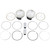 Wiseco HarleyDavidson Softail Deluxe EFI FLSTNI 20052006 Tracker Series Piston Kit 9.51 3.885" Image 1