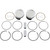 Wiseco HarleyDavidson Sportster 1200 XL 50 2007 Tracker Series Piston Kit 10.01 3.508" Image 1