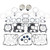 Wiseco HarleyDavidson Super Glide Custom EFI FXDCI 20052006 Piston Rebuild Kit with Gasket 10.51 3.875" 1554cc Image 1