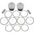 Wiseco HarleyDavidson Wide Glide FXDWG 19931998 Tracker Series Piston Kit 8.51 3.528" Image 1