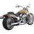 Vance & Hines 2010-2011 Harley-Davidson Softail Rocker C FXCWC 3" Twin Slash Slip-On Muffler - Chrome Image 2