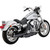 Vance & Hines 2002 Harley-Davidson Wide Glide FXDWG3 3" Twin Slash Slip-On Muffler - Black Image 1