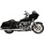 Bassani Xhaust 2017-2019 Harley-Davidson Road Glide Ultra FLTRU DNT Megaphone Slip-On Mufflers - Chrome/Black Image 1