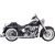 Bassani Xhaust 2001-2006 Harley-Davidson Softail Springer EFI FXSTSI True Duals Exhaust System with Fishtail Mufflers without Baffles - 33" - 1-7/8" Muffler Image 1