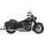 Bassani Xhaust 2018-2020 Harley-Davidson Softail Deluxe FLDE Fishtail True Dual Exhaust System - 33" w/o Baffle 1-7/8" Muffler Image 1