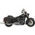 Bassani Xhaust 2018-2020 Harley-Davidson Softail Deluxe FLDE Fishtail True Dual Exhaust System - 33" w/o Baffle 2-1/4" Muffler Image 1
