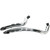 Bassani Xhaust 2005-2006 Harley-Davidson Softail Deluxe FLSTN Radial Sweeper Exhaust - Black/Chrome Image 1