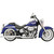 Bassani Xhaust 1997-2003 Harley-Davidson Softail Heritage Springer FLSTS Slip-On Mufflers for True Dual Headers - Chrome Slash-Down Image 1