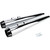 Bassani Xhaust 2007-2016 Harley-Davidson Electra Glide Ultra Classic EFI FLHTCUI Megaphone Slip-On Mufflers - Chrome/Black Image 3