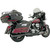 Bassani Xhaust 1995-2009 Harley-Davidson Electra Glide Standard FLHT Road Rage 2-to-1 B4 Exhaust System - Black Straight Can Image 1