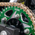 Vortex Kawasaki Z500 24-26 520 Green CAT5 Aluminum Rear Sprocket