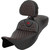 Saddlemen 2011 Harley-Davidson CVO Road Glide Ultra FLTRUSE RoadSofa Seat - Honeycomb - Red Stitch - with Backrest - Extended Reach - FLH/FLT '08-'24 Image 1