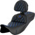 Saddlemen 2013 Harley-Davidson CVO Electra Glide Ultra Classic FLHTCUSE8 Roadsofa Extended Reach Seat - Lattice Stitch - Blue Stitch - with Backrest - FL '08-'24 Image 1