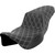 Saddlemen 2014-2021 Harley-Davidson CVO Electra Glide Ultra Limited FLHTKSE Step-Up Seat - Lattice Stitch - White Stitch - Extended Reach - FLH/FLT '08-'23 Image 1