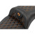 Saddlemen 2024 Harley-Davidson Road Glide Custom FLTRX Roadsofa Extended Reach Seat - without Backrest - Lattice Stitch - Orange Stitch - FL/FX '23-'24 Image 3
