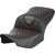 Saddlemen 2024 Harley-Davidson Road Glide Custom FLTRX Roadsofa Seat - without Backrest - Honeycomb - Orange Stitch - FLTR/FLHX '23-'24 Image 1