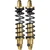 Legend Suspension REVO-A Adjustable FL Coil Suspension 1999-2006 Harley-Davidson Electra Glide Ultra Classic FLHTCU 12" Gold Heavy Duty Image 1