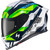 Scorpion EXO-R1 Air Carbon Rastor Helmet White Green Blue