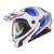 Scorpion EXO-AT960 Monk Helmet White Blue