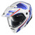 Scorpion EXO-AT960 Monk Helmet White Blue