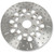 EBC 2009-2010 Harley-Davidson XL883N Iron 883 Custom Rear Brake Rotor - Silver Wide Band Round Image 1