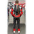RST V4.2 D3O Kangaroo Airbag One Piece Leather Race Suit Black/Red/White