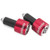 BikeMaster Anodized Aluminum Billet Bar Ends Red
