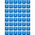 Woody's Grand Digger Support Plates Blue Square 48 Pack