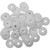 Woody's Round Digger 5/16" Aluminum Support Plates White 48 Pack Support Plate