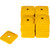 Woody's Grand Digger Support Plates Powder Coated / Yellow Square 48 Pack