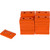Woody's Double Digger Aluminum Support Plates Orange 48 Pack