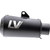 Leo Vince Universal LV-10 Full Black Slip-On Muffler