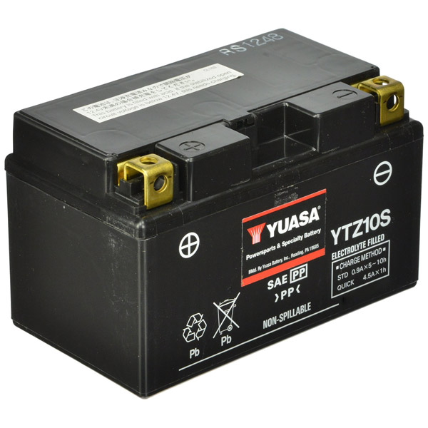 MotoBatt MBTZ10S, Upgrade Yuasa YTZ10S, YTX7A-BS Battery