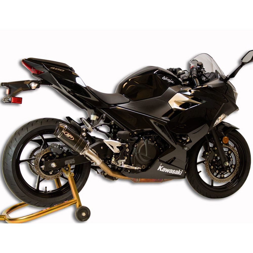 M4 Kawasaki Ninja 400 2018 2019 Carbon Slip On Exhaust