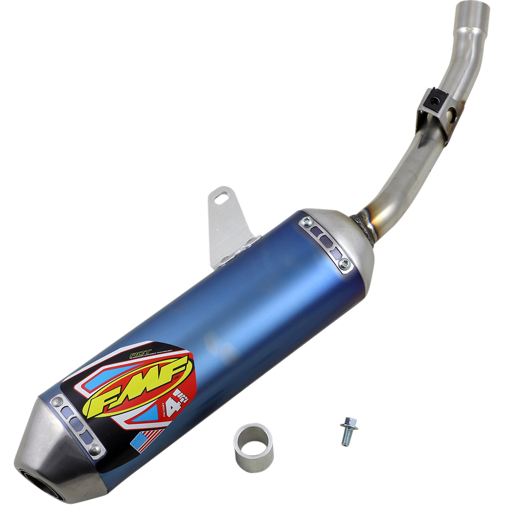 FMF Kawasaki KLX 140 L 2008-2020 Mini Factory 4.1 Slip-On Muffler Anodized  Titanium