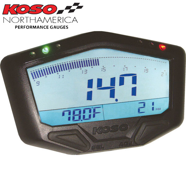 Koso X2 Boost Gauge with Wide Band Air/Fuel Ratio and Temperature