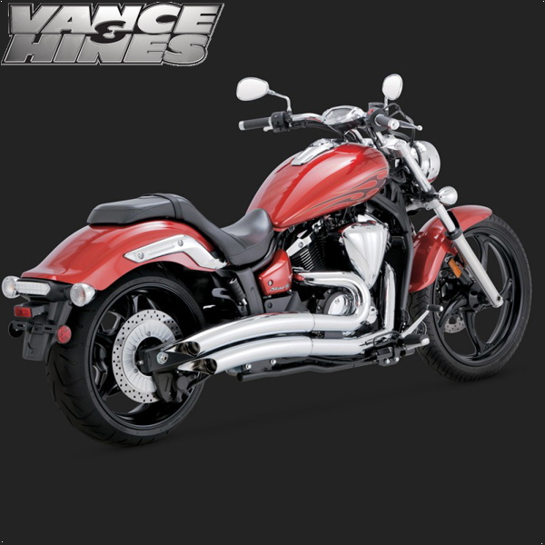 Vance & Hines Chrome Big Radius motorcycle Exhaust Heat Shield For Yamaha Raider 
