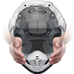 Arai XD4 Cover Frost Helmet FCS Cheek Pads