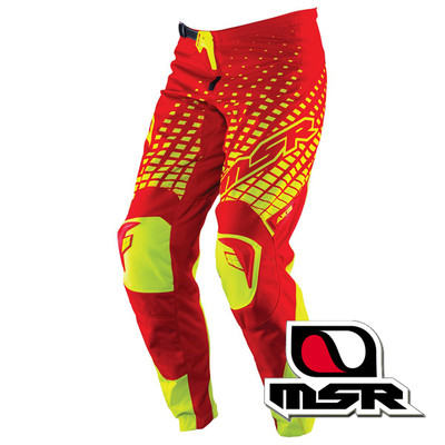 MSR Axxis Pant [Red/Hi-Viz, 32 US] - Sportbike Track Gear