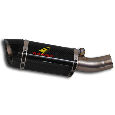 Graves Motorsports Kawasaki ZX6R 2009-2018 Carbon Slip-On Exhaust